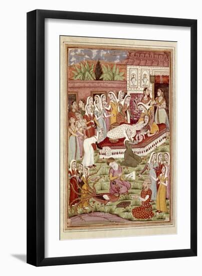 The Birth of Rostam by Caesarean-null-Framed Art Print