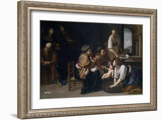 The Birth of Saint John the Baptist-Artemisia Gentileschi-Framed Giclee Print