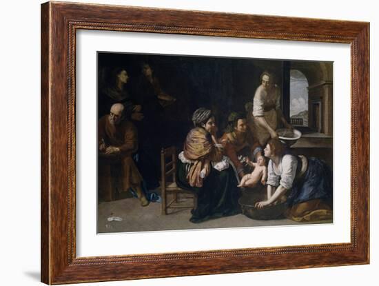 The Birth of Saint John the Baptist-Artemisia Gentileschi-Framed Giclee Print