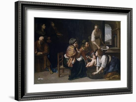 The Birth of Saint John the Baptist-Artemisia Gentileschi-Framed Giclee Print