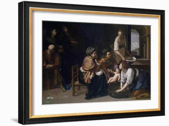 The Birth of Saint John the Baptist-Artemisia Gentileschi-Framed Giclee Print