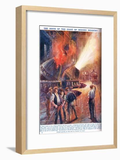 The Birth of the Giant of Modern Industry, Illustration from 'Newnes Pictor-Charles John De Lacy-Framed Giclee Print