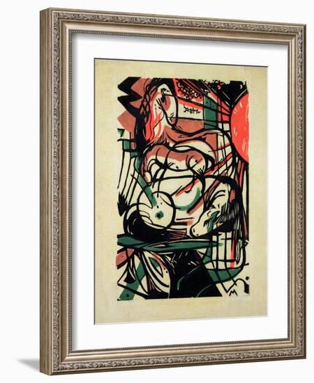 The Birth of the Horse, 1913-Franz Marc-Framed Giclee Print