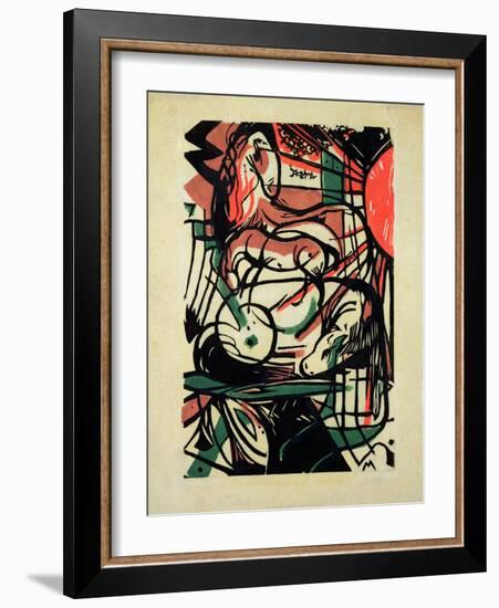 The Birth of the Horse, 1913-Franz Marc-Framed Giclee Print