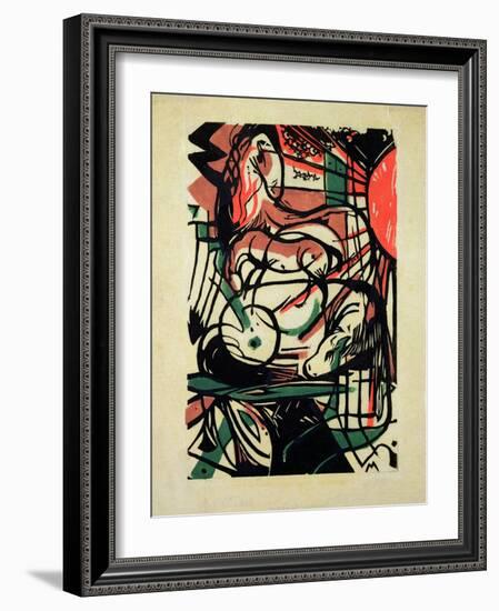 The Birth of the Horse, 1913-Franz Marc-Framed Giclee Print