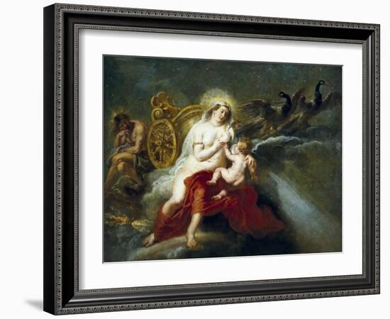 The Birth of the Milky Way-Peter Paul Rubens-Framed Art Print