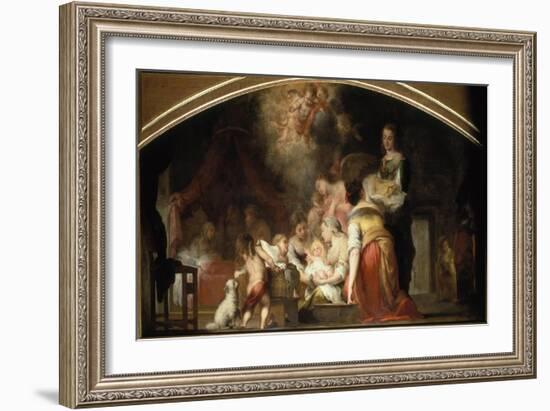 The Birth of the Virgin, 1661-Bartolomé Estéban Murillo-Framed Giclee Print