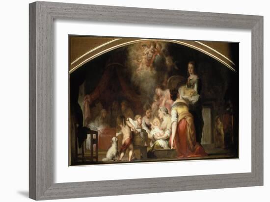 The Birth of the Virgin, 1661-Bartolomé Estéban Murillo-Framed Giclee Print