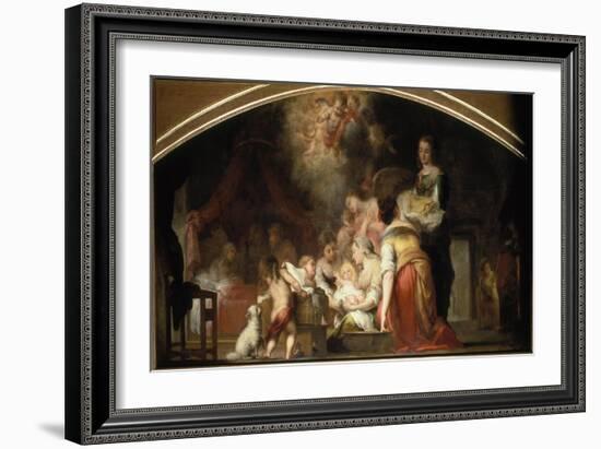 The Birth of the Virgin, 1661-Bartolomé Estéban Murillo-Framed Giclee Print