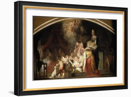 The Birth of the Virgin, 1661-Bartolomé Estéban Murillo-Framed Giclee Print