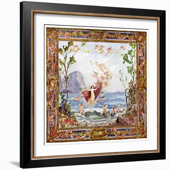 The Birth of Venus, 1900-Arthur John Black-Framed Giclee Print