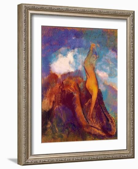 The Birth of Venus, 1912 (Pastel on Paper)-Odilon Redon-Framed Giclee Print