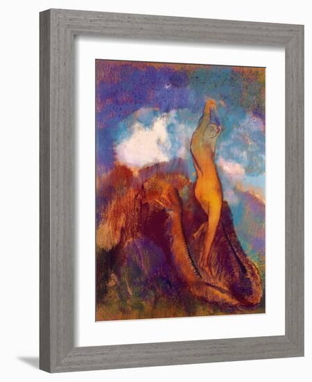 The Birth of Venus, 1912 (Pastel on Paper)-Odilon Redon-Framed Giclee Print