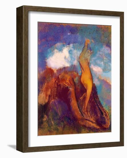 The Birth of Venus, 1912 (Pastel on Paper)-Odilon Redon-Framed Giclee Print
