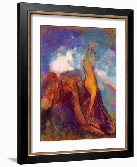 The Birth of Venus, 1912 (Pastel on Paper)-Odilon Redon-Framed Giclee Print