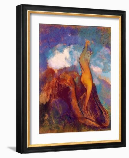 The Birth of Venus, 1912 (Pastel on Paper)-Odilon Redon-Framed Giclee Print