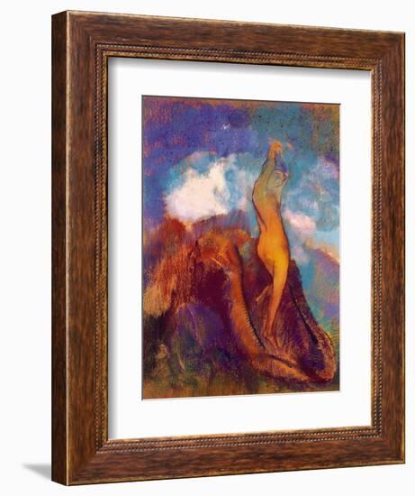 The Birth of Venus, 1912 (Pastel on Paper)-Odilon Redon-Framed Premium Giclee Print