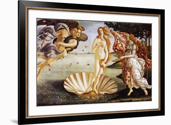 The Birth of Venus, c.1485-Sandro Botticelli-Framed Art Print