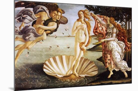 The Birth of Venus, c.1485-Sandro Botticelli-Mounted Art Print
