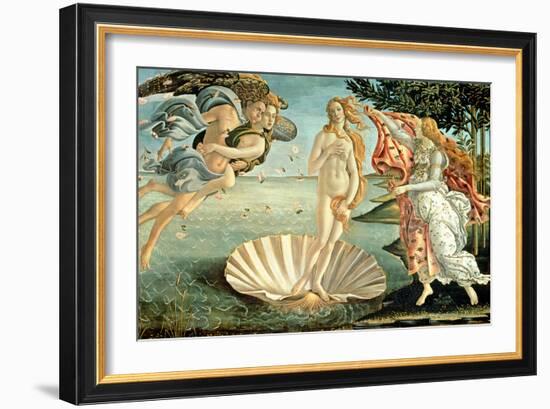 The Birth of Venus, c.1485-Sandro Botticelli-Framed Giclee Print