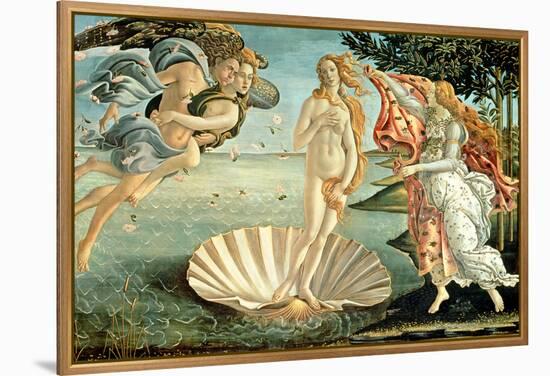 The Birth of Venus, c.1485-Sandro Botticelli-Framed Premier Image Canvas