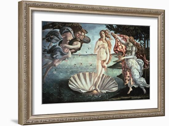 The Birth of Venus, C1482-Sandro Botticelli-Framed Giclee Print