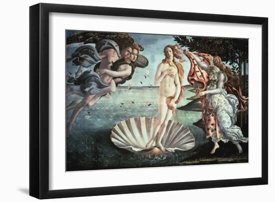 The Birth of Venus, C1482-Sandro Botticelli-Framed Giclee Print