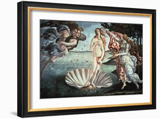 The Birth of Venus, C1482-Sandro Botticelli-Framed Giclee Print