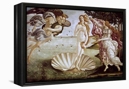 The Birth of Venus, Ca. 1485-Sandro Botticelli-Framed Premier Image Canvas