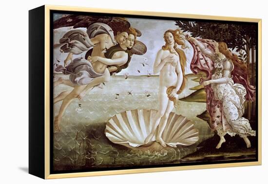 The Birth of Venus, Ca. 1485-Sandro Botticelli-Framed Premier Image Canvas