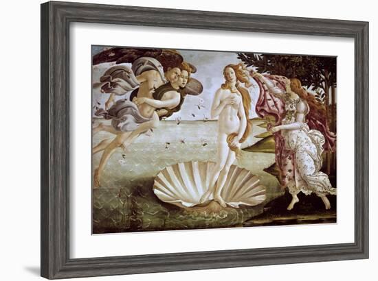 The Birth of Venus, Ca. 1485-Sandro Botticelli-Framed Giclee Print