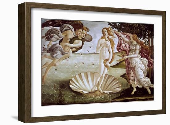 The Birth of Venus, Ca. 1485-Sandro Botticelli-Framed Giclee Print