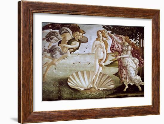 The Birth of Venus, Ca. 1485-Sandro Botticelli-Framed Giclee Print