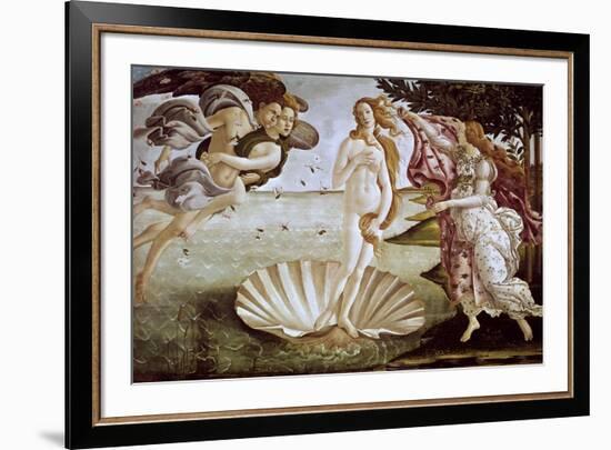 The Birth of Venus, Ca. 1485-Sandro Botticelli-Framed Giclee Print