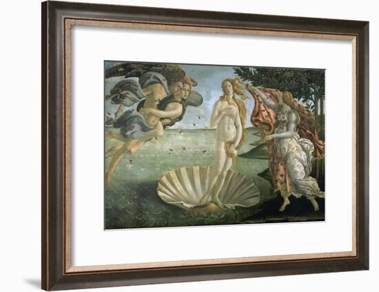 The Birth of Venus, Ca. 1485-Sandro Botticelli-Framed Giclee Print