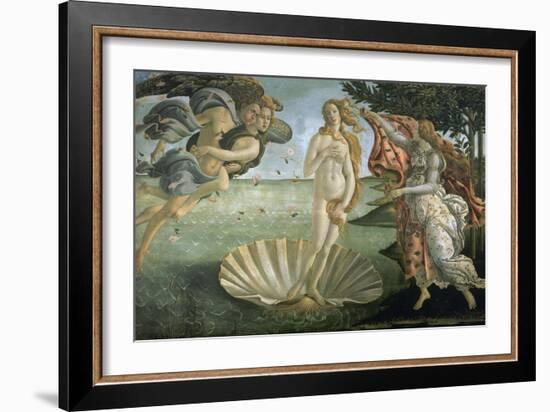 The Birth of Venus, Ca. 1485-Sandro Botticelli-Framed Giclee Print