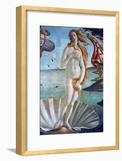 The Birth of Venus (Detail), C1485-Sandro Botticelli-Framed Giclee Print