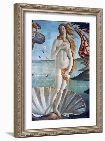 The Birth of Venus (Detail), C1485-Sandro Botticelli-Framed Giclee Print