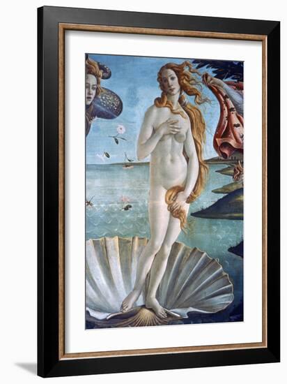 The Birth of Venus (Detail), C1485-Sandro Botticelli-Framed Giclee Print