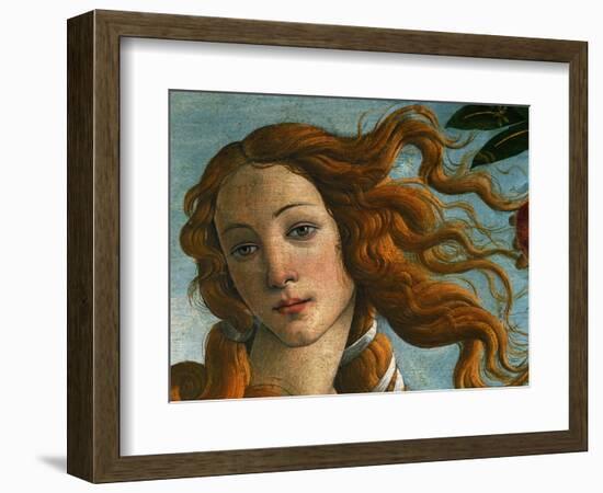 The Birth of Venus (Head of Venus), 1486-Sandro Botticelli-Framed Premium Giclee Print