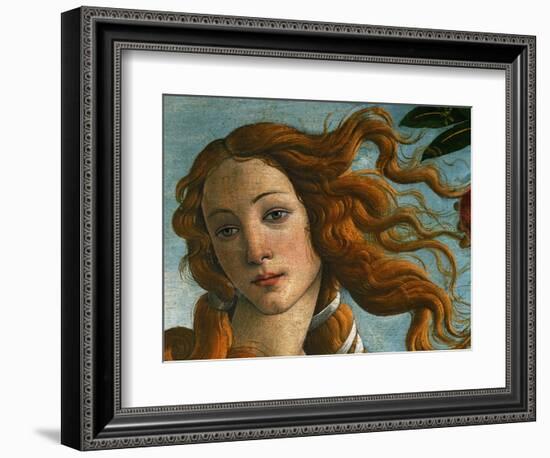 The Birth of Venus (Head of Venus), 1486-Sandro Botticelli-Framed Giclee Print