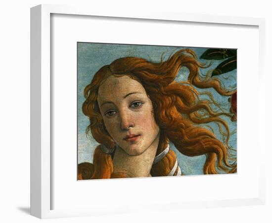 The Birth of Venus (Head of Venus), 1486-Sandro Botticelli-Framed Giclee Print