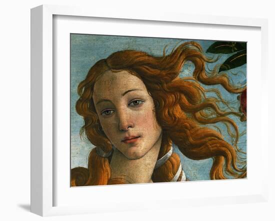 The Birth of Venus (Head of Venus), 1486-Sandro Botticelli-Framed Giclee Print