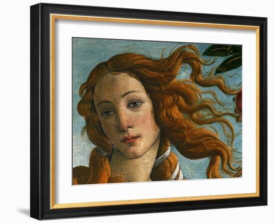 The Birth of Venus (Head of Venus), 1486-Sandro Botticelli-Framed Giclee Print