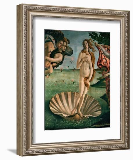 The Birth of Venus (Venus Anadyomene), Detail-Sandro Botticelli-Framed Giclee Print