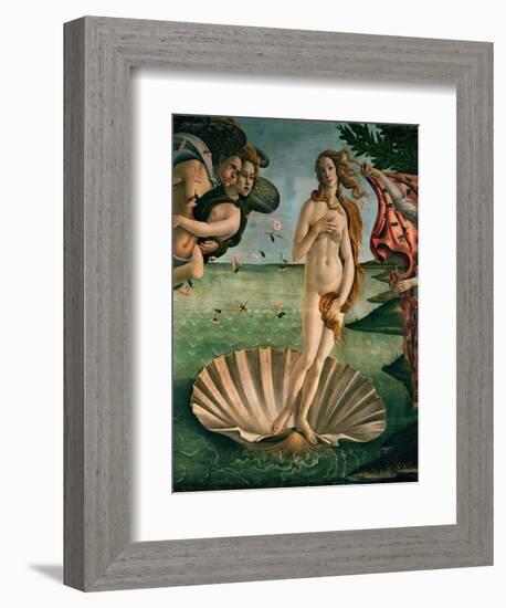 The Birth of Venus (Venus Anadyomene), Detail-Sandro Botticelli-Framed Giclee Print