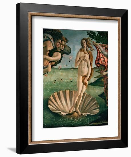 The Birth of Venus (Venus Anadyomene), Detail-Sandro Botticelli-Framed Giclee Print