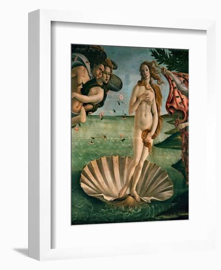 The Birth of Venus (Venus Anadyomene), Detail-Sandro Botticelli-Framed Giclee Print