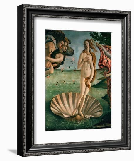 The Birth of Venus (Venus Anadyomene), Detail-Sandro Botticelli-Framed Giclee Print