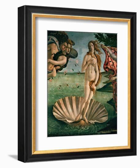 The Birth of Venus (Venus Anadyomene), Detail-Sandro Botticelli-Framed Giclee Print